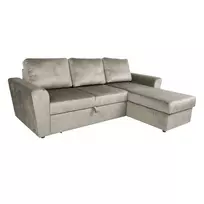 Kampinė sofa - lova INGMAR smėlio