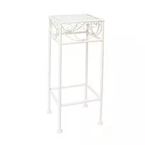 Gėlių stovas SANDY 18x18xH50cm, baltas