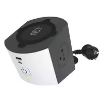 Prailginimo kabelis 2x2P+Z Induction USB A/C 2 m