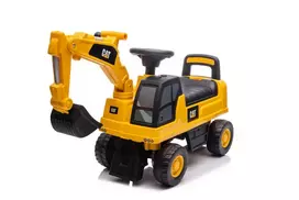 Ride-on car wiht handle - 662 - EXCAVATOR - CAT - YELLOW
