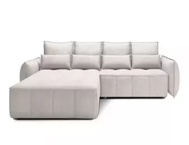 Kampinė sofa Campo, modernus, smėlio spalvos