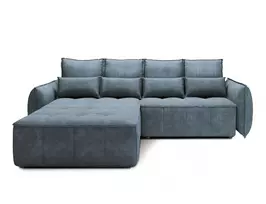 Kampinė sofa Campo, modernus, mėlynas