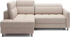 Kampinė sofa Barea, modernus, smėlio spalvos