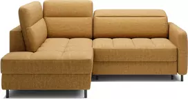 Kampinė sofa Barea, modernus, geltonas