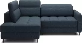 Kampinė sofa Barea, modernus, tamsiai mėlynas