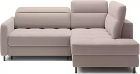 Kampinė sofa Barea, modernus, smėlio spalvos