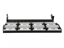 Patch Panel 48 Ports 19 "'Cat.6 with cable management function black