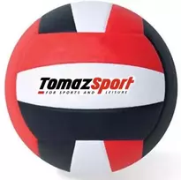 Tinklinio Kamuolys Tomaz Sport, Black and Red 18 panelių
