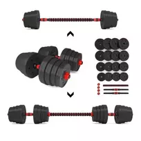 Keičiamo Svorio Hantelių ir Štangos Komplektas, 30 kg