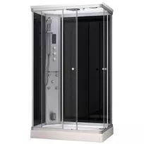 Garinė Dušo Kabina AMUE-AR1280-2L NERO 120X80