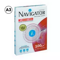 Biuro popierius NAVIGATOR PRESENTATION, A3, 100 g/m2, 500 lapų, pak.