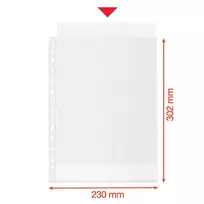 Įmautės dokumentams ESSELTE, A4, 100 mikr.,(pak. -50 vnt.), ekologiškos, matinės, vnt.