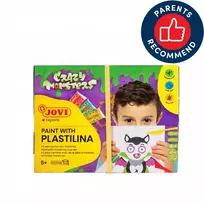Spalvinimo plastilinu rinkinys JOVI CRAZY MONSTER, su priedais, vnt.