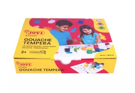 Guašas JOVI TEMPERA, 35 ml, 12 spalvų rinkinys su teptuku, vnt.