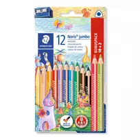 Spalvoti pieštukai STAEDTLER Noris Jumbo, 12 vnt., vnt.