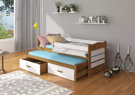 Dvigulė lova su turėklais ir čiužiniais TIARRO 180x80