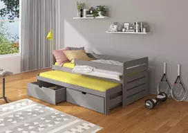 Dvigulė lova su turėklais TOMI 180x80