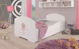 Lova su čiužiniu ir stalčiumi PEPE Mergaitė su sparnais 140x70