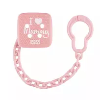 CANPOL BABIES čiulptuko laikiklis I LOVE MUMMY, Pink, 2/434_pin