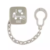 CANPOL BABIES čiulptuko laikiklis I LOVE MUMMY, Grey, 2/434_grey