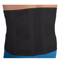Juosmens Ir Kryžkaulio Įtvaras KR0-9R 30 cm Aukštis Juodas - XS