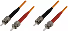 OM1 optinis kabelis DELTACO, ST - ST, duplex, UPC, 62,5/125, 1,5m, orange / FB-31-5