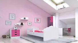 Lova su čiužiniu ir turėklais CASIMO 160x80