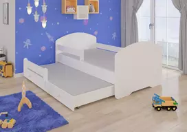 Dvigulė lova su turėklais ir čiužiniais PEPE II 160x80