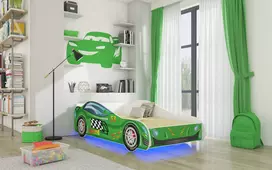 Lova su čiužiniu ir LED apšvietimu SPEED 160x80