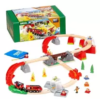 BRIO traukinio bėgių rinkinys Fire Rescue, 636004