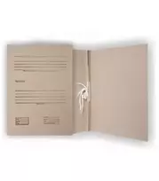 Aplankas SMLT, archyvinis, A4 2cm, 400g, su 2 raišteliais, su spauda, rudas, kartoninis
