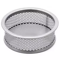 Dėžutė smulkmenoms Forpus, sidabrinė, perforuoto metalo  1005-011