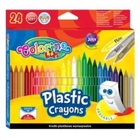 Trinamos plastikinės kreidelės Colorino Kids  24 spalvų
