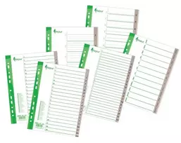 Skiriamieji lapai Forpus, A4, Dec- Jan mėnesiai, plastikiniai