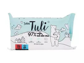 Cleansing Wipes Luba Tuli Water & Aloe Vera, 60pc