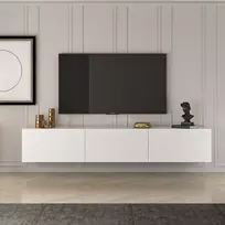 TV stovas, Hanah Home, baltas, 150 x 30 x 32, cm