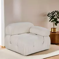 Vienvietė sofa Hanah Home Bubble, balta, 95 x 75 x 95