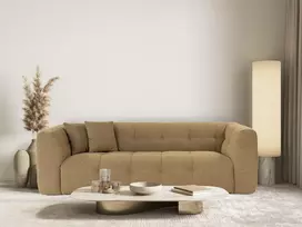 Trivietė sofa Hanah Home Cady, chaki, 100 x 72 x 235