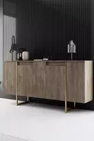 Konsolė, Hanah Home, Riešutas Auksinis, 160 x 80 x 35, cm