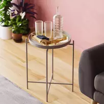Kavos staliukas, Hanah Home, Pilka, 46 x 56 x 46, cm