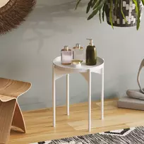 Kavos staliukas, Hanah Home, baltas, 44 x 57 x 44, cm