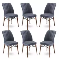 Kėdžių rinkinys (6 dalys), Hanah Home, Fume Ruda, 45 x 93 x 42, cm