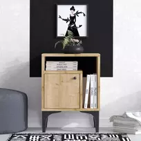 Naktinis staliukas, Hanah Home, Sapphire Oak, 40 x 55 x 35, cm