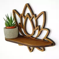 Sieninė lentyna, Hanah Home, Riešutas, 33 x 26 x 10, cm