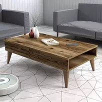 Kavos staliukas, Hanah Home, Riešutas, 105 x 60 x 34,6, cm