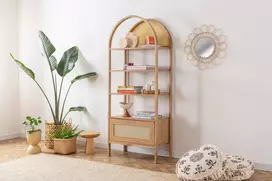 Knygų lentyna, Hanah Home, Natural, 75 x 182,5 x 40, cm