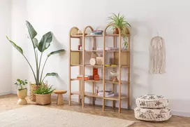Knygų lentyna, Hanah Home, Natural, 120 x 160 x 36, cm