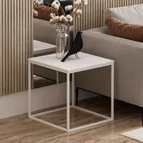 Šoninis staliukas, Hanah Home, baltas, 52 x 50 x 50, cm