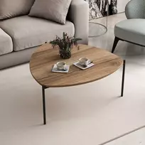 Kavos staliukas, Hanah Home, Riešutas, 90 x 40 x 89, cm