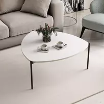 Kavos staliukas, Hanah Home, baltas, 90 x 40 x 89, cm